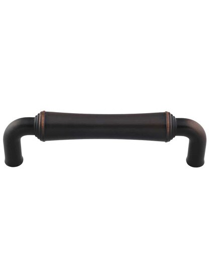 Bremen 2 Cabinet Pull - 3 3/4 inch Center-to-Center in Brushed Oil Rubbed Bronze.